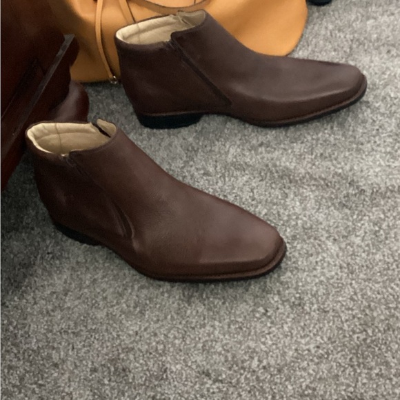 Men’s leather ankle boots real leather - Picture 1 of 1